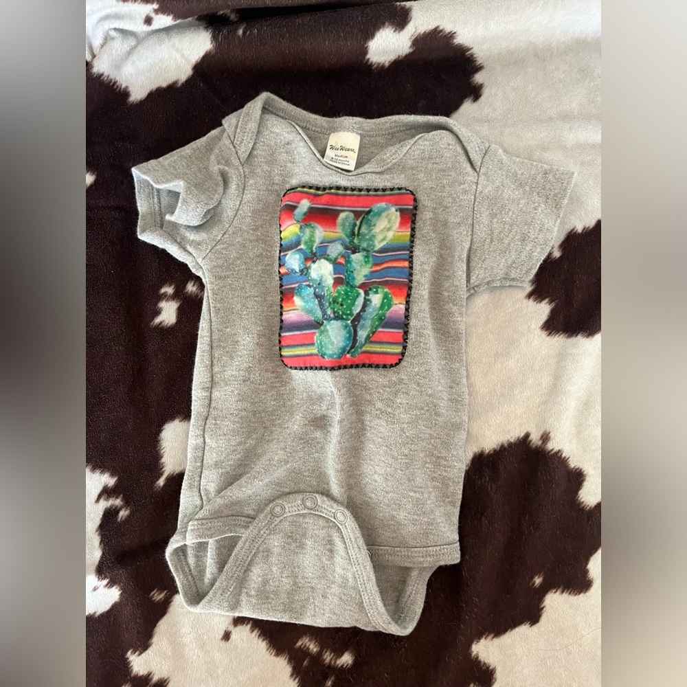 Baby 6-12 month cactus onesie